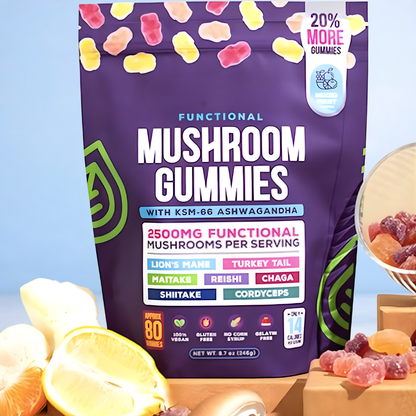 RootedMama™ Mushroom Gummies - 100% Organic Supplement