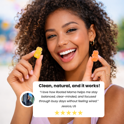 RootedMama™ Mushroom Gummies - 100% Organic Supplement